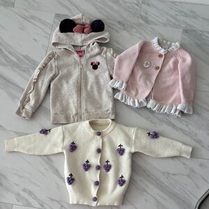 Hoodie and blouses set  for girls.